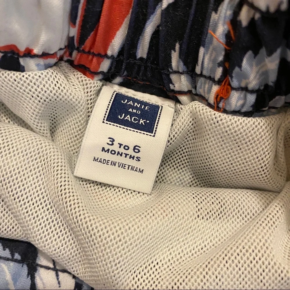 Janie And Jack Baby Boy Swim Trunks 3-6m